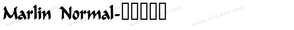 Marlin Normal字体转换